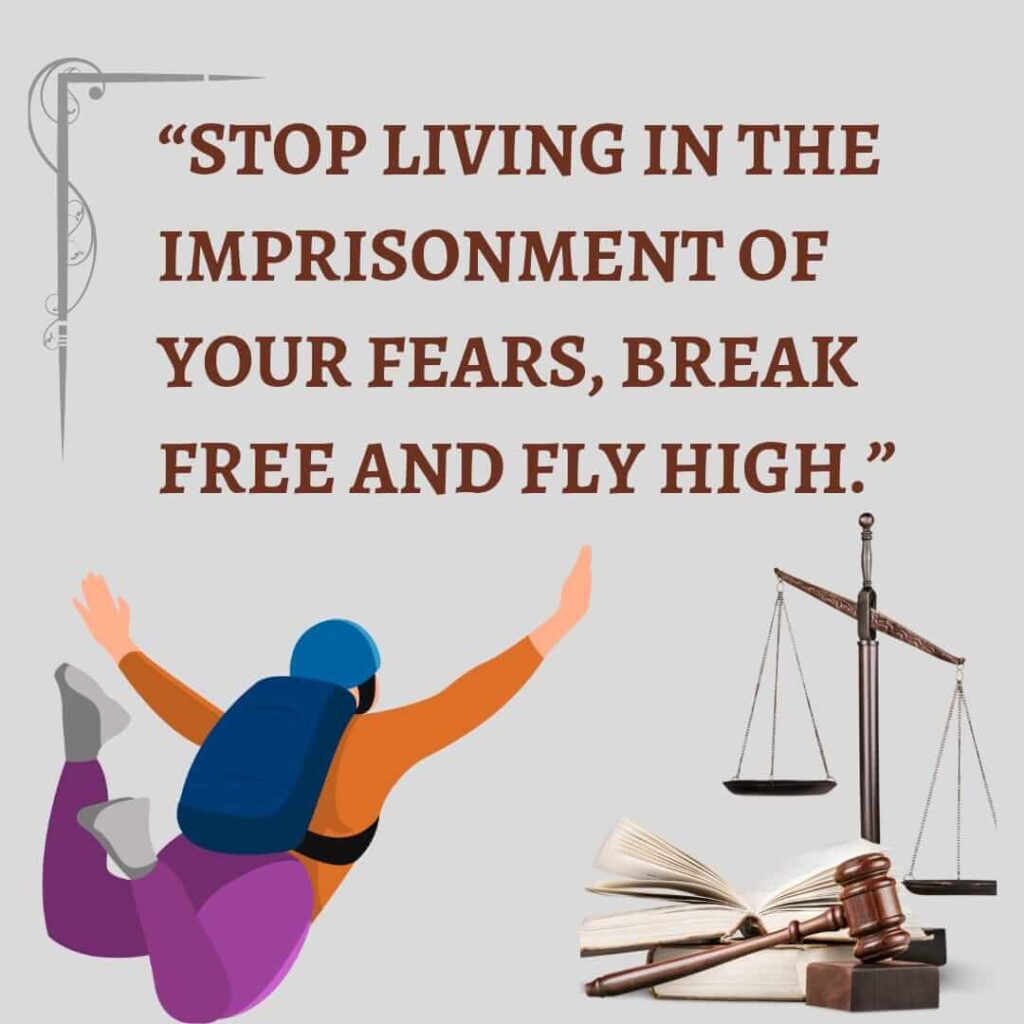 best motivational quotes, Stop living in the imprisonment of your fears, break free and fly high.