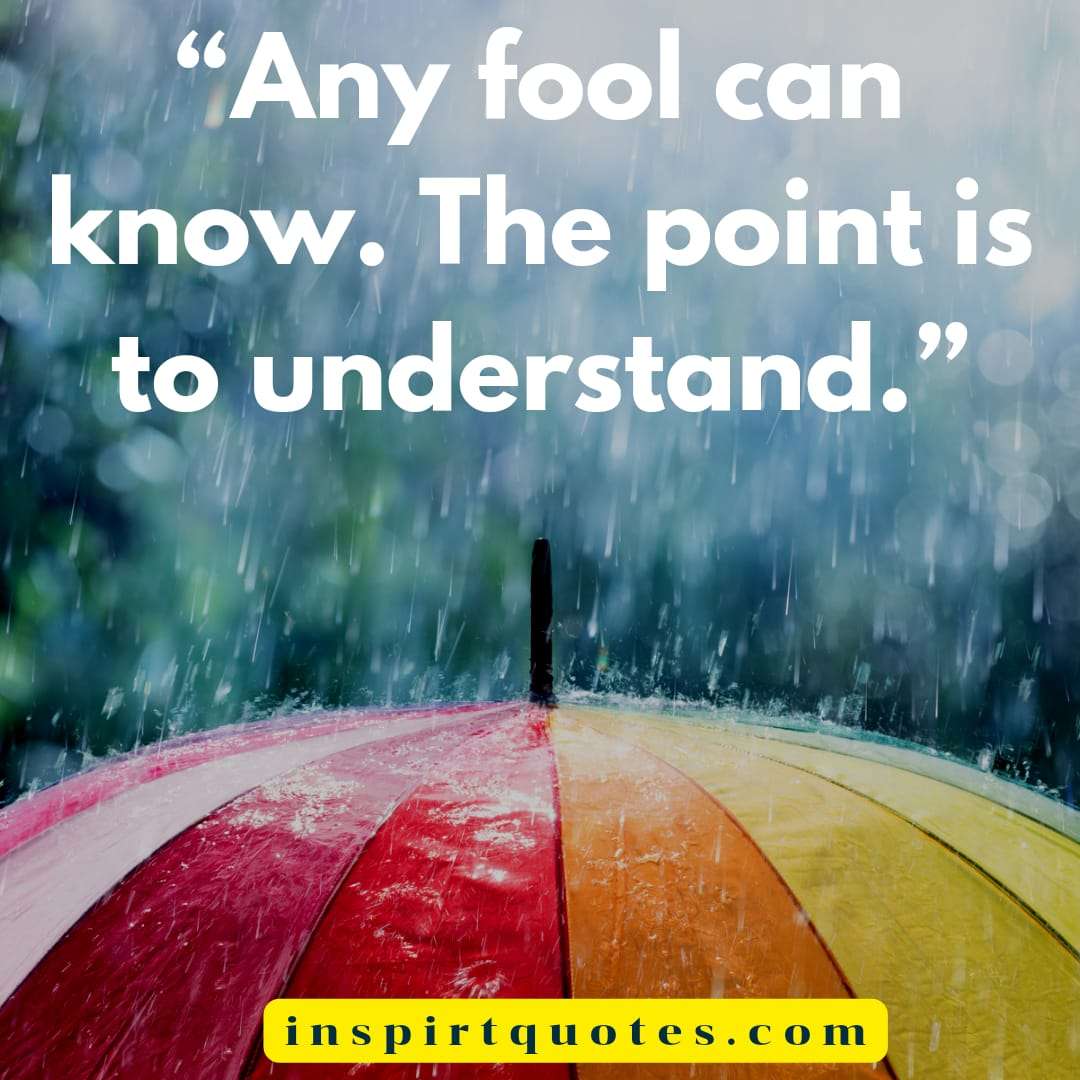 best english learning quotes, Any fool can know. The point is to understand.
