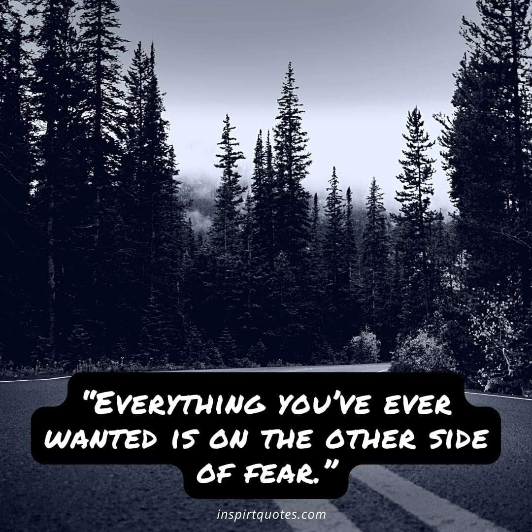 top best success quotes, Everything you’ve ever wanted is on the other side of fear.